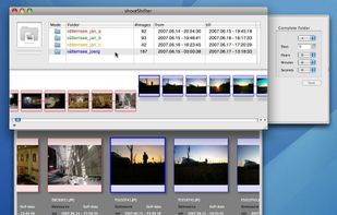 Thumbnails for all images are created and displayed in chronological order.