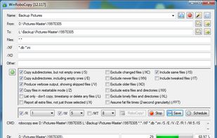 WinRoboCopy screenshot 1