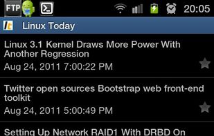 Sparse RSS screenshot 1