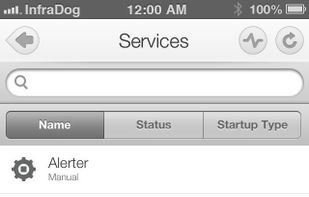 InfraDog Server Mobile Admin screenshot 1