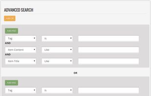 SQL-like advanced searching.