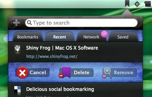 Manage bookmarks