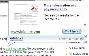 Infolinks screenshot 1