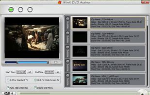 WinX DVD Author screenshot 1