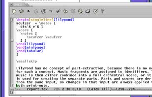 LilyPond screenshot 2
