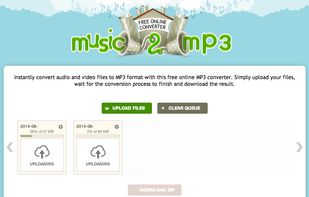 Upload up to 20 audio and video files