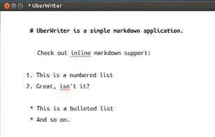 UberWriter screenshot 1