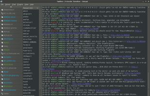 Smuxi 0.7 on Linux Showing Twitter