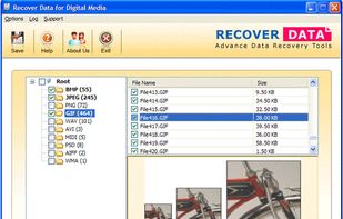 Recover Data for Digital Media screenshot 1
