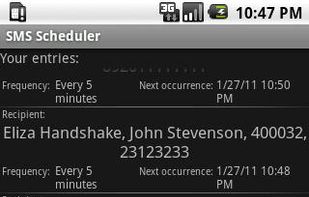 SMS Scheduler screenshot 1