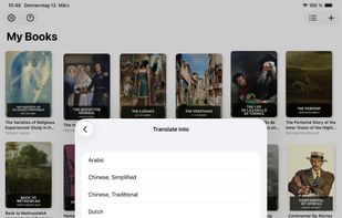 Translate to and from 20+ languages