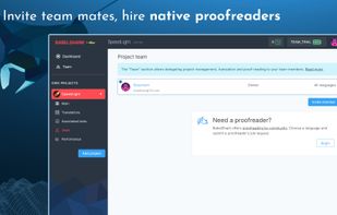 Collaborative work with proofreaders and managers.