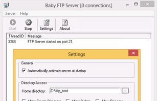 Baby FTP Server screenshot 1