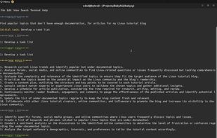 BabyAGI screenshot 1