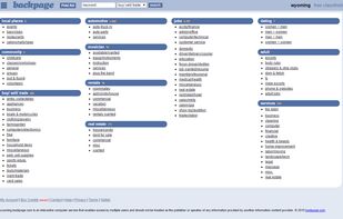 State of Wyoming Ads Home Page - Inside of country United States.