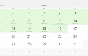 Backup calendar view