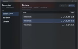 Backup Labs screenshot 1