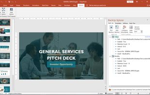 BackUp Xplorer In The Microsoft PowerPoint Task Pane