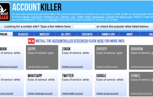 AccountKiller screenshot 1