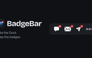 Hide the Dock and keep the unread counts in the menu bar.