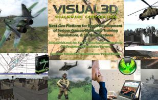 3D Training Simulations, Military Serious Games, Virtual Earths, and CAD/GIS Visualizations powered by Visual3D