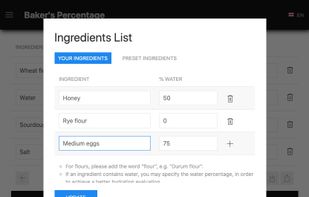 Baker's Percentage Calculator screenshot 1