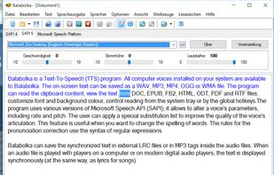 Balabolka screenshot 2