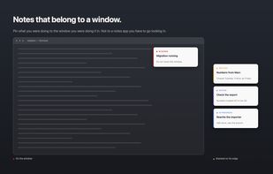 Attach notes to your windows