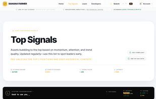 Top Signals Page