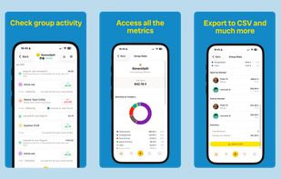Check group activity at a glance, access advanced metrics like spending by category or spending over time and much more, export data to CSV.