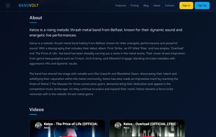Public EPK page