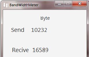 bandwidthmeter screenshot 1