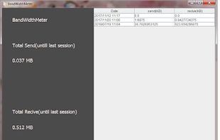 bandwidthmeter screenshot 1