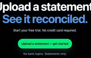Upload PDF bank statements, reconcile transactions, verify balances, and export trusted bookkeeping data.