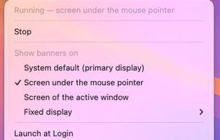 Menu bar