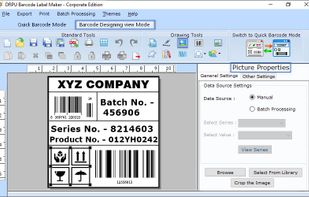 Barcode Assets Label Printing Software screenshot 1