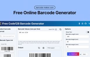 Barcode-Maker screenshot 1