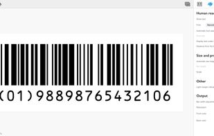 Barcode editor mode