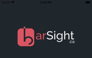 Mobile app login screen.