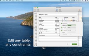 Edit any table, any constraints.