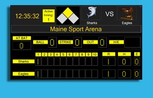 Baseball Softball Scoreboard screenshot 1