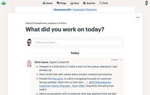 What did you work on today?”