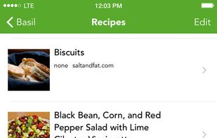 Basil Recipe Manager screenshot 2