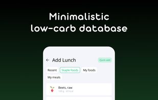 Minimalistic low-carb database