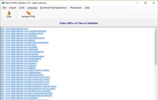 Batch HTML Validator screenshot 1