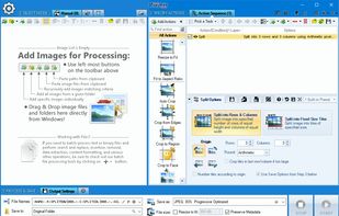 Split images into rows and columns.