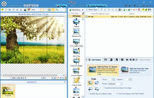 Split images into rows and columns.
