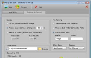 Batch PSD to JPG screenshot 1