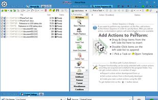 Specifying actions to perform.