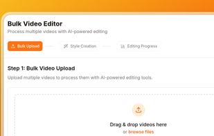 Bulk video uploader